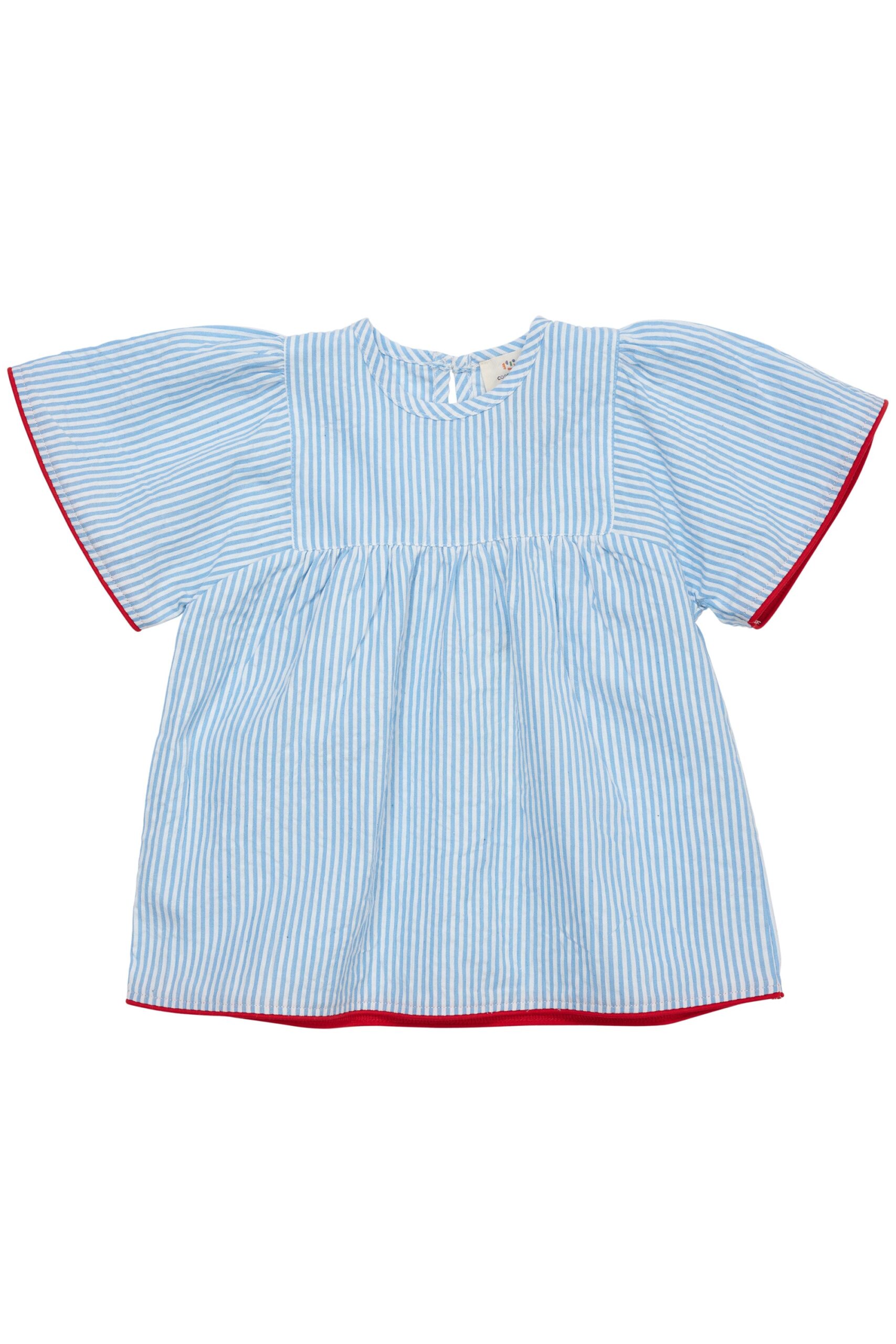 Copenhagen Colors Bluse Sky Blue Cream Stripe 80 Cm