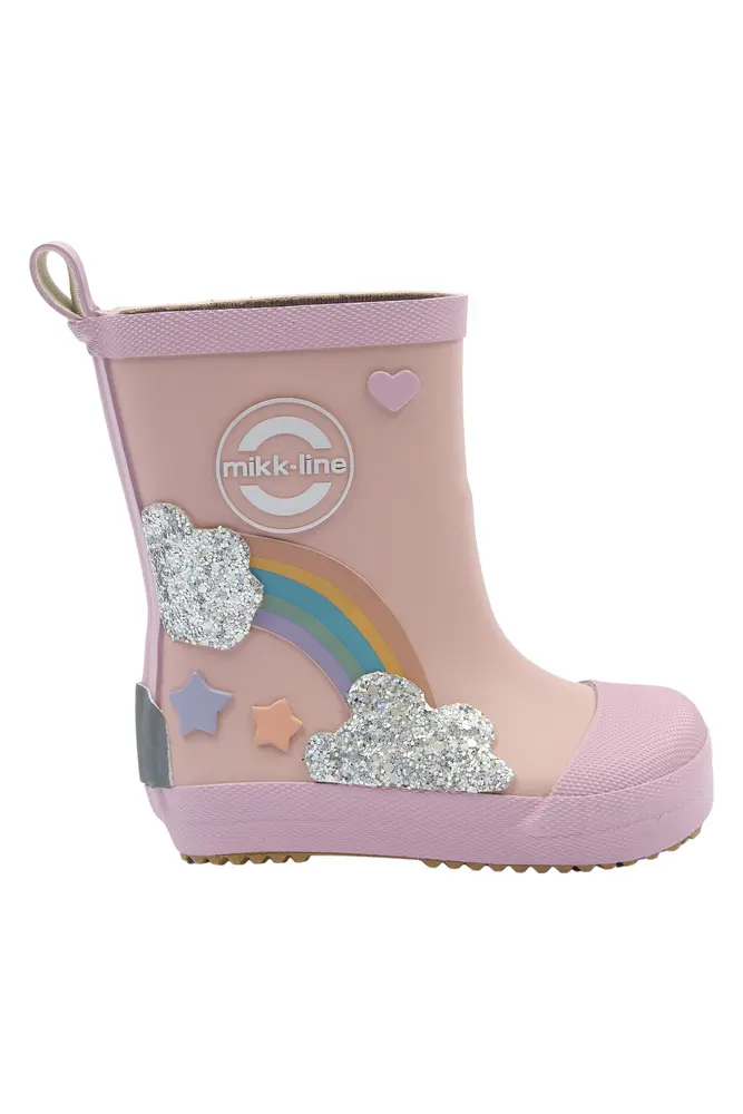 Gummistøvle Regnbue Barefoot Adobe Rose 26
