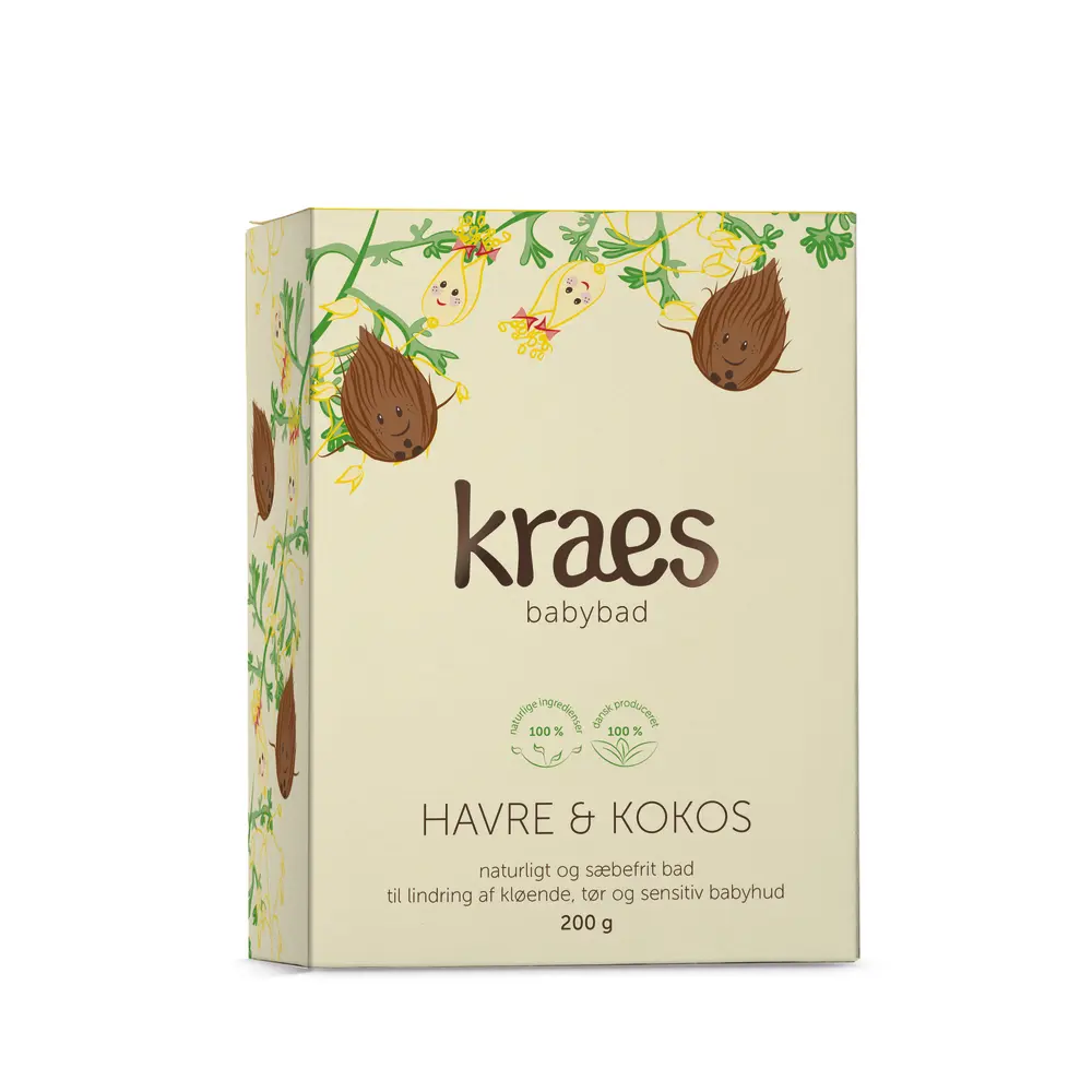 Kraes Babybad Med Havre Kokos 200g