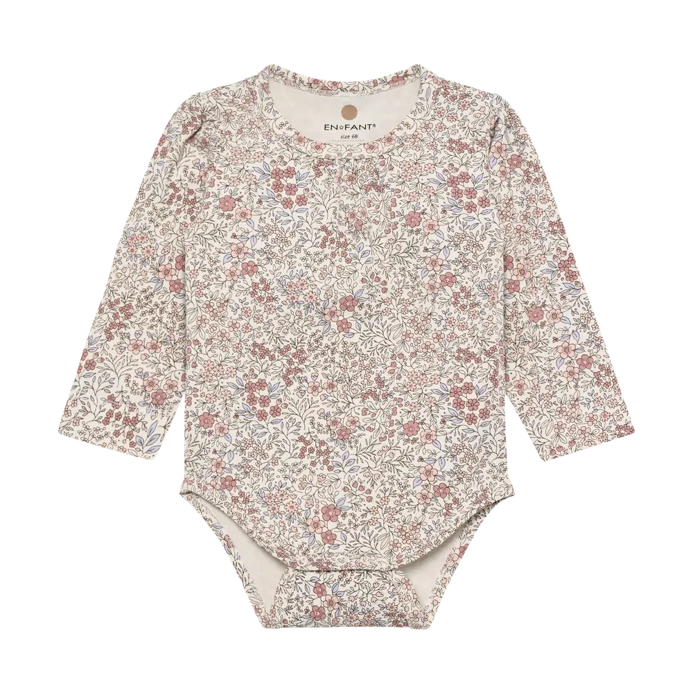 Langærmet Body    Print Eggnog 92