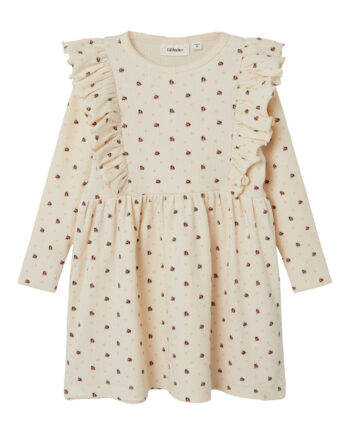 Lil Atelier Gago Dress Med Mariehøne Baked Clay 92 Cm