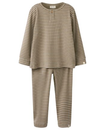Lil Atelier Gago Ls Nightset Sepia Tint Turtledove 92 Cm