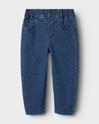 Lil Atelier Liva Loose Jeans Dark Blue Denim 92 Cm