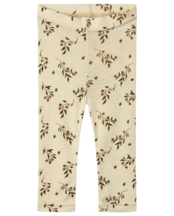 Lil Atelier Nimo Wool Leggings Sandshell 56 Cm