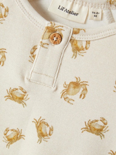 Lil Atelier Slim Top Crabs Turtledove 92