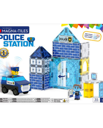 Magna-tiles Magnetisk Legetøj Police Station 35 Dele