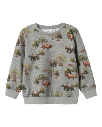Name It Olin Sweat Shirt Grey Melange 92 Cm
