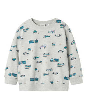 Name It Troy Sweat Shirt Light Grey Melange 92 Cm