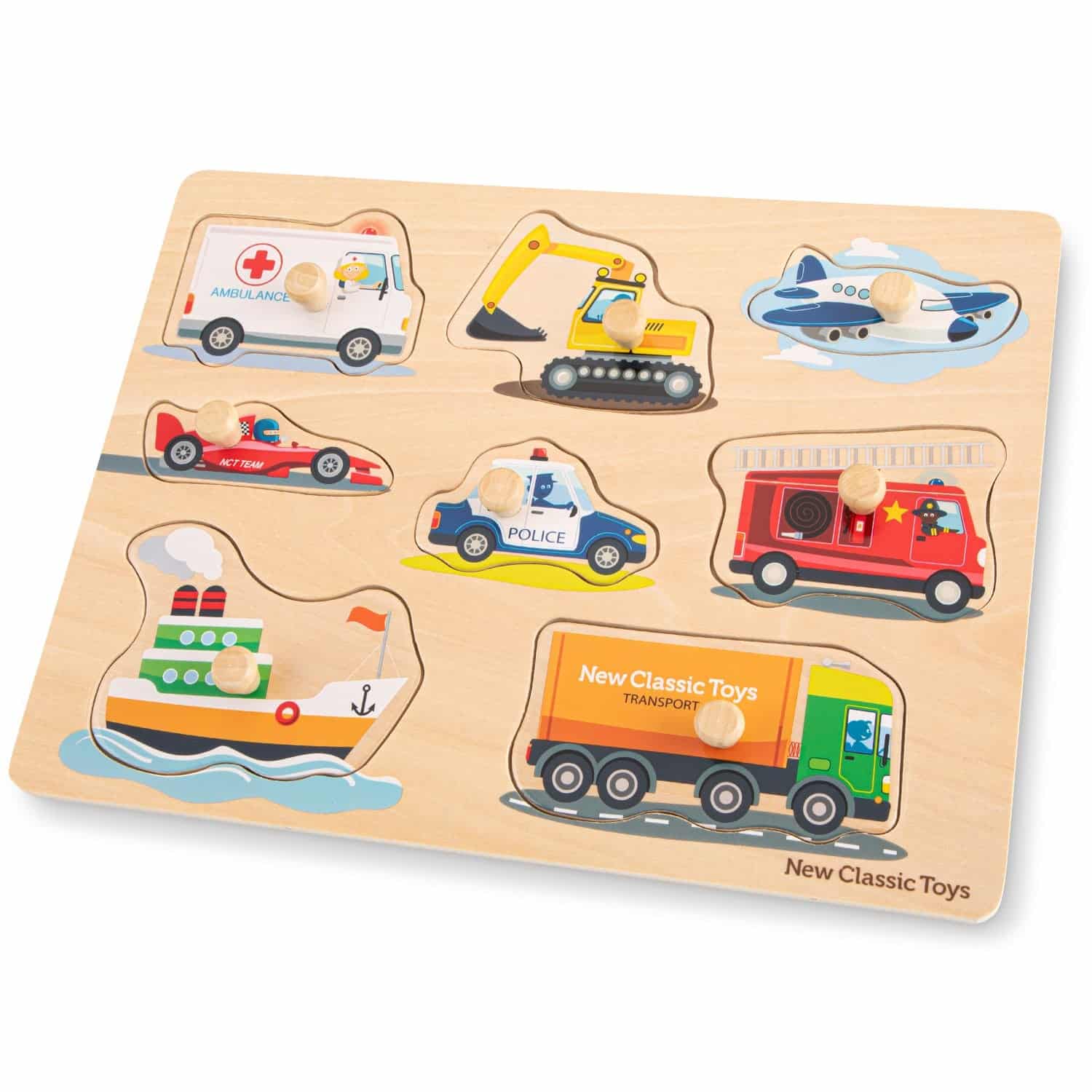New Classic Toys Knoppuslespil Transportmidler