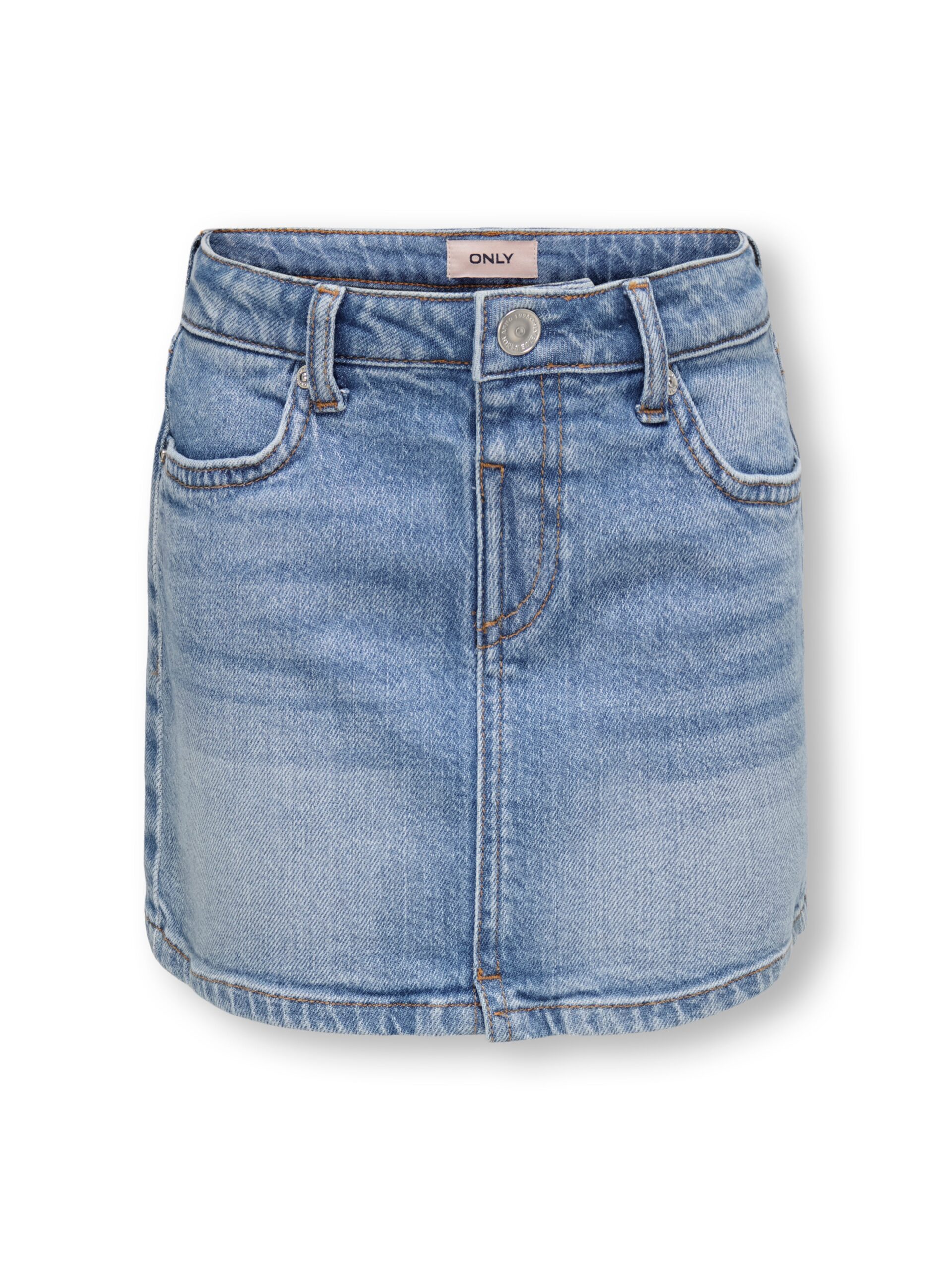 Only Mini Smilla Flower Denim Shirt Light Blue Denim 92 Cm