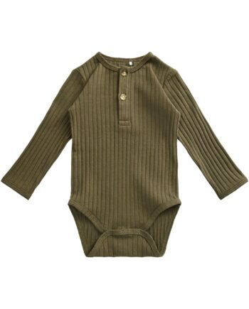 Petit By Sofie Schnoor Rib Body Army Green 56 Cm