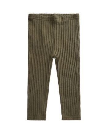 Petit By Sofie Schnoor Rib Pants Army Green 56 Cm