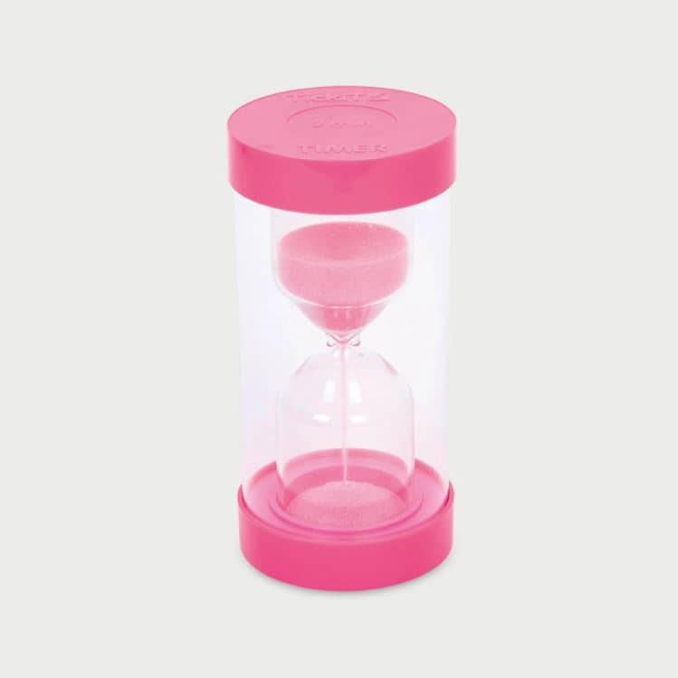 Timeglas 15 Cm Tickit Min Pink