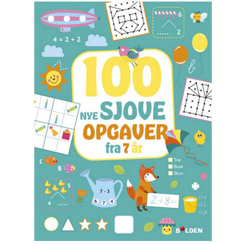 Aktivitetsbog 100 Nye Sjove Opgaver   år Turkis