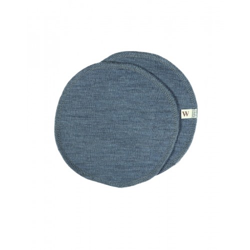 Ammeindlæg 100 økologisk Merino Uld Sæt Oeko-texâ Blue Melange Medium Ca 15 Cm Diameter