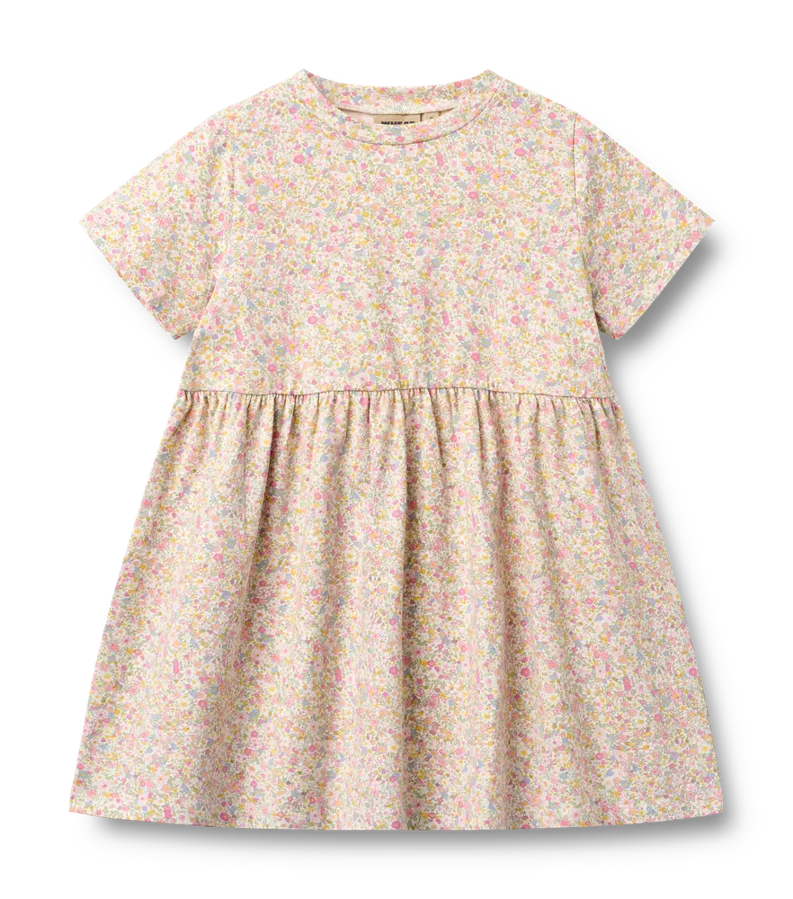 Anna Jersey Kjole Blush Flower Meadow 116