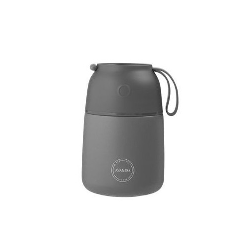 Aya Ida  Food Ie Lunch Box  500 Ml  Dark Grey