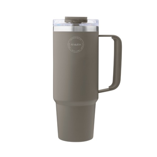 Aya Ida Thermo Cup With Straw To-go Cup 885 Ml Driftwood