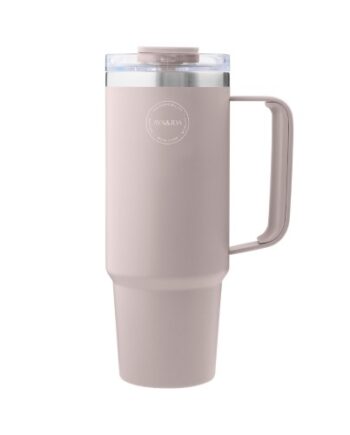 Aya Ida  Thermo Cup With Straw  To-go Cup  885 Ml  Soft Rose