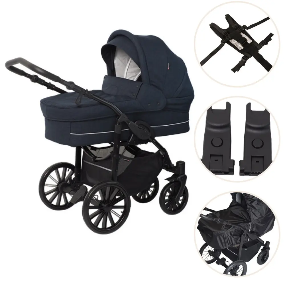 Basson Nordic Lux Barnevogn Pakke Dusty Navy