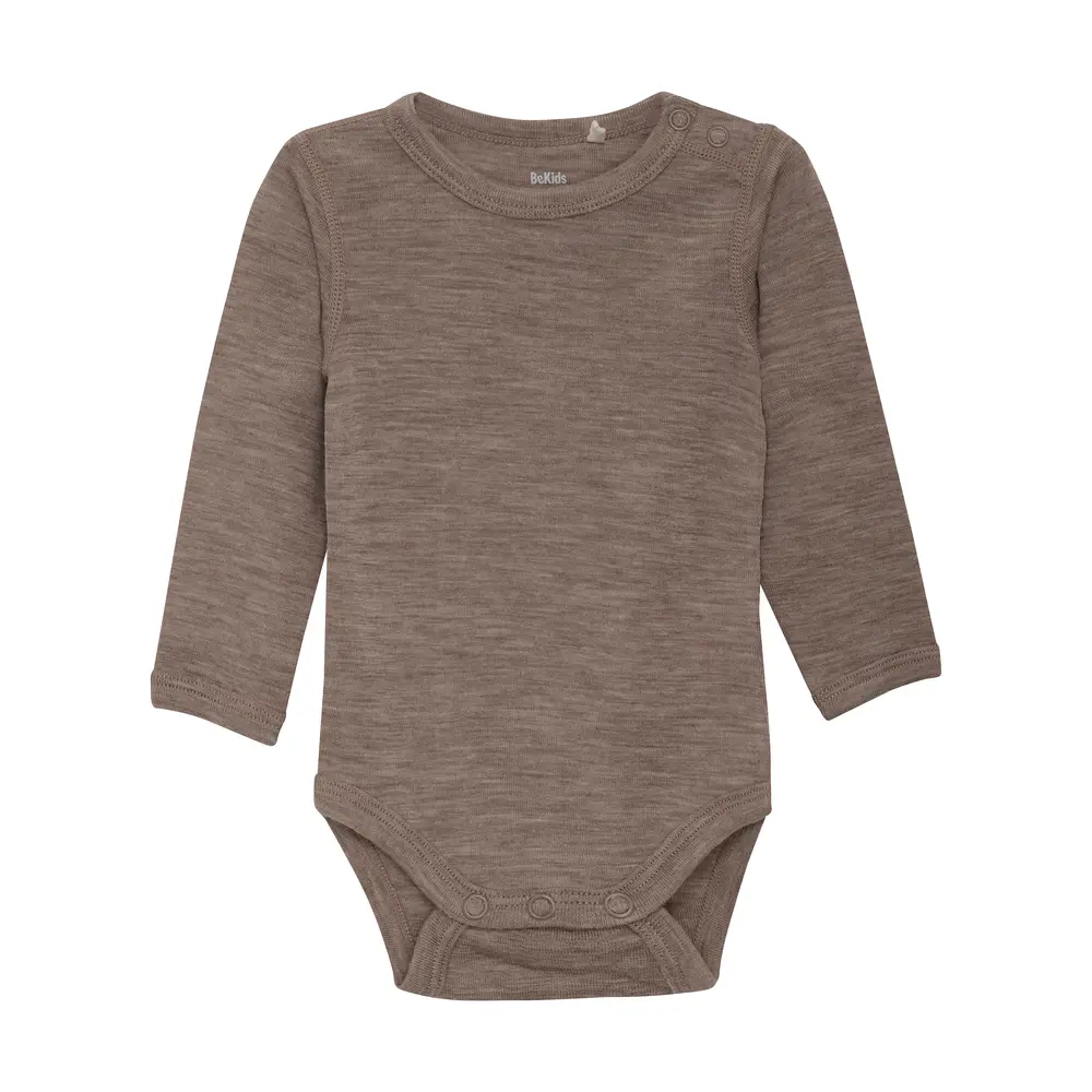 Uld Body Langærmet Solid Leafless Tree Melange 80