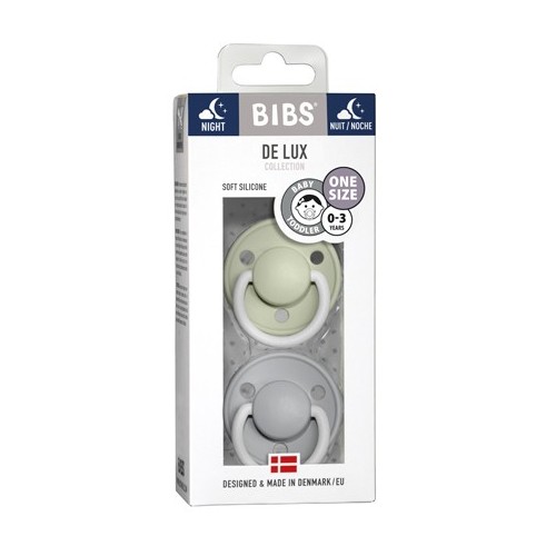 Bibs De Lux Night  -pak  One Size   -36 Mdr  Rund Silikone