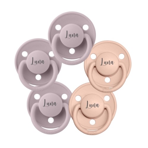 Bibs De Lux  Str      -  Mdr    Rund Latex  Sutter Med Navn    -pak