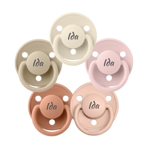 Bibs De Lux  Str      -  Mdr    Rund Latex  Sutter Med Navn   -pak