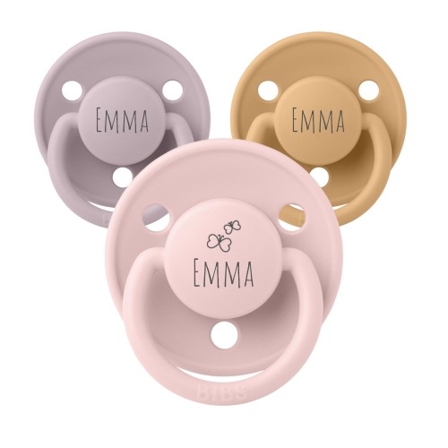 Bibs De Lux  Str      -  Mdr    Rund Latex  Sutter Med Navn