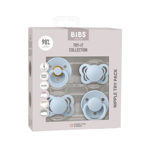 Bibs Try-it-collection  Str        Mdr  Baby Blue