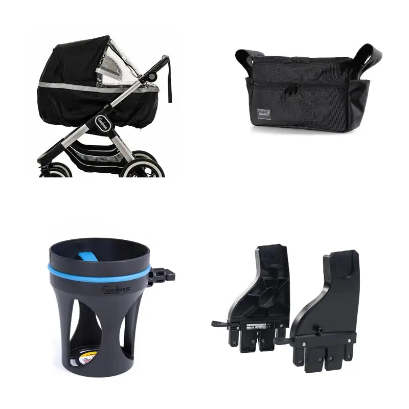 Big Star Sento Sento Max Organiser Pakke Til Sento Sento Max   Emmaljunga Kopholder     Emmaljunga Exclusive   Outdoor Black