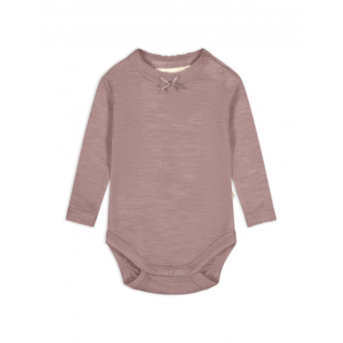 Body 1x1 Rib Med Knapper 100 Merino Uld Oeko-texâ 56 Lavender