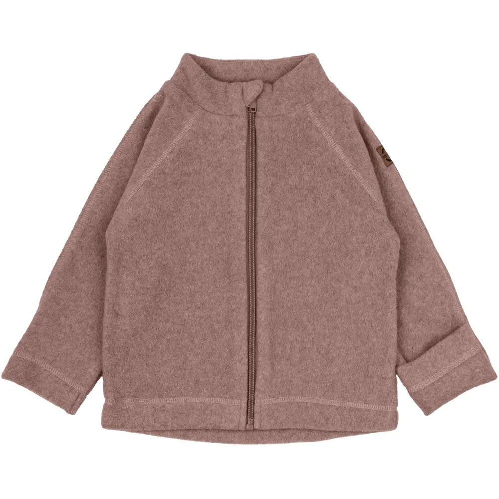 Bomuld Fleece Baby Jakke Burlwoodme   år