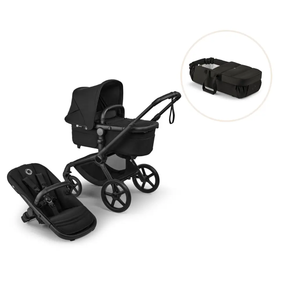 Bugaboo Fox   Renew Kombivogn Med Babynest Black