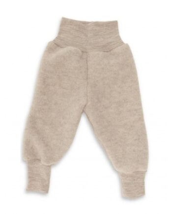 Bukser   100  Merino Uld Til Baby 62 68 Sand Melange