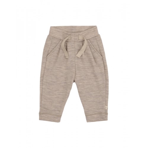 Bukser Med Snor Taljen 100 Merino Uld Til Baby Beige Melange 62
