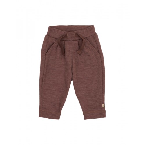 Bukser Med Snor Taljen 100 Merino Uld Til Baby Plum Melange 62