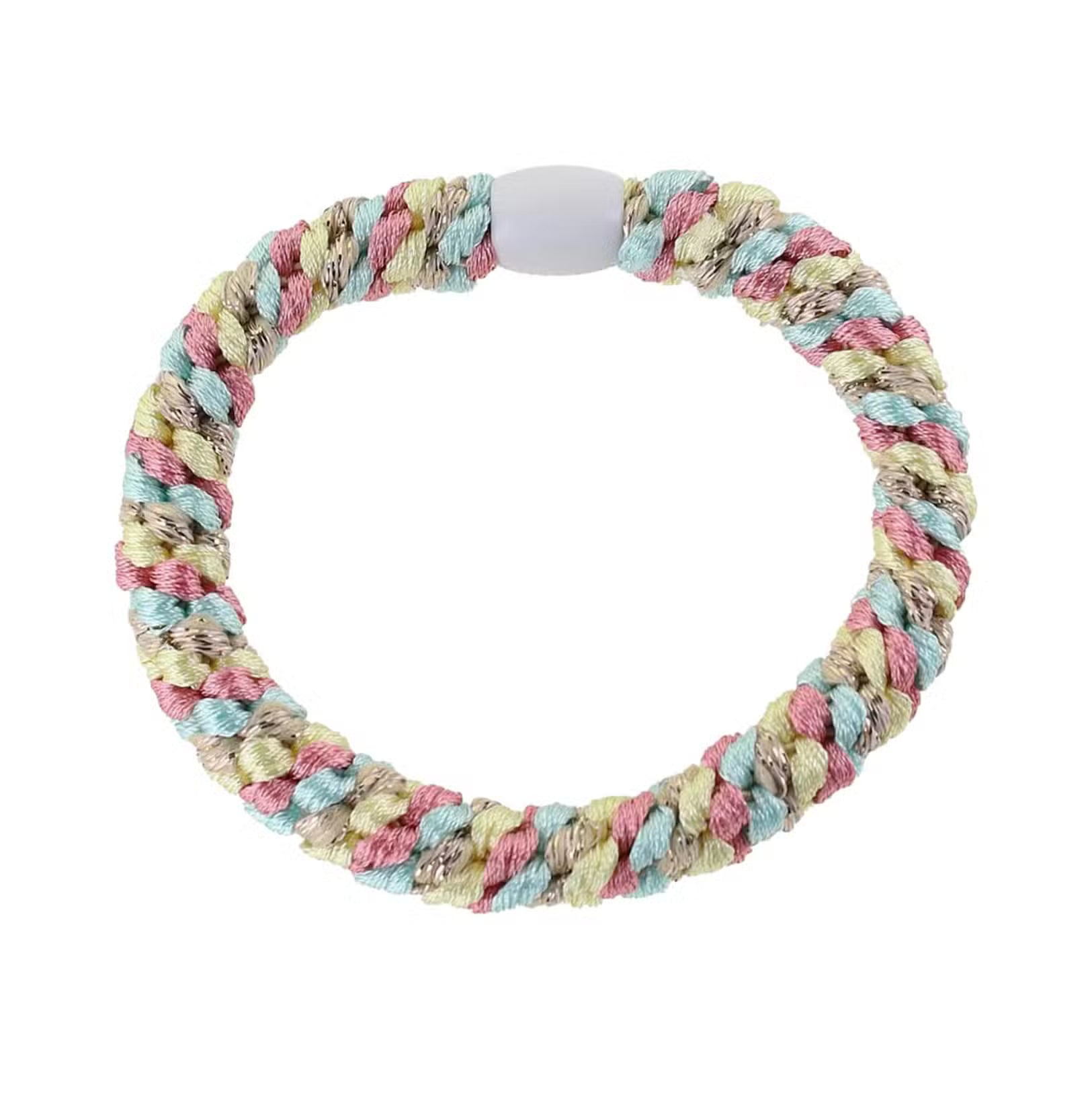 By Stær Elastik Multi Lysegul Beige Glimmer