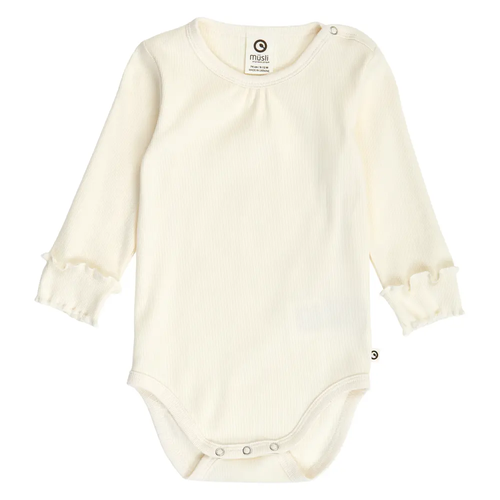 Cozy Me Rib Deco Langærmet Body Tofu 68