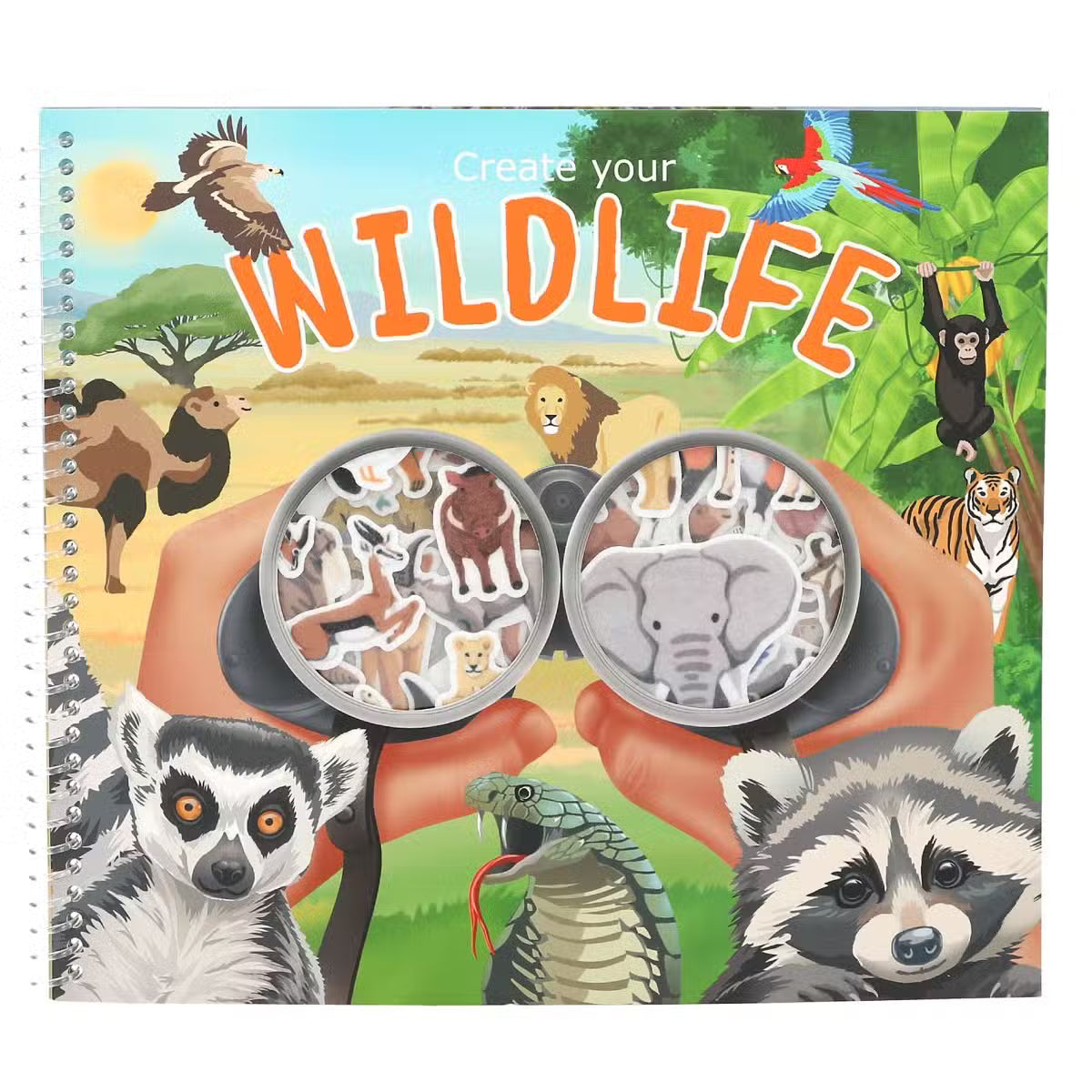 Create Your Klistermærkebog Wild Life