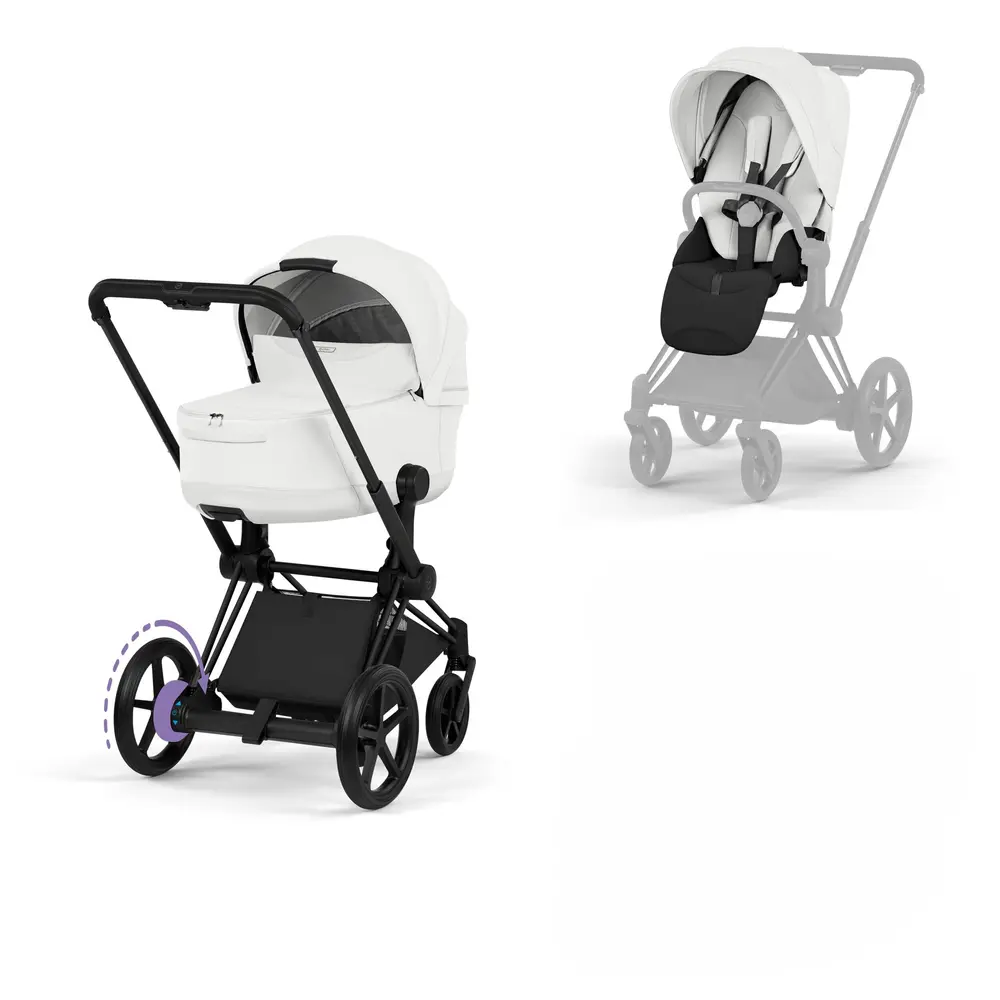 Cybex  -priam Kombivogn Style Off White Matt Black