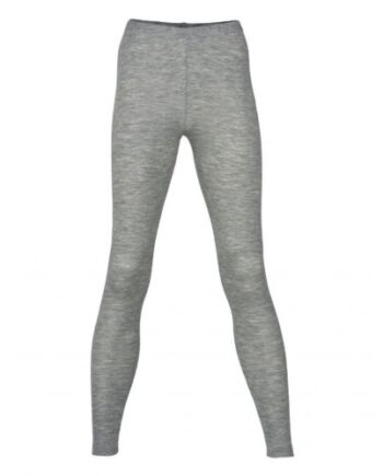 Dame Leggings   Merinould 38 40 Light Grey Melange
