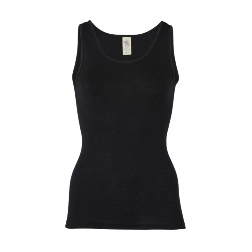 Dame Top Merinould 46 48 Black
