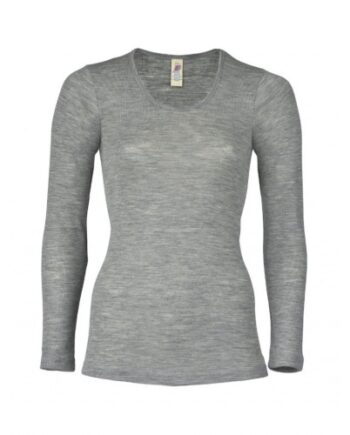 Damebluse   Merinould 42 44 Light Grey Melange