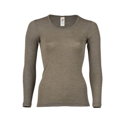 Damebluse Merinould 42 44 Walnut