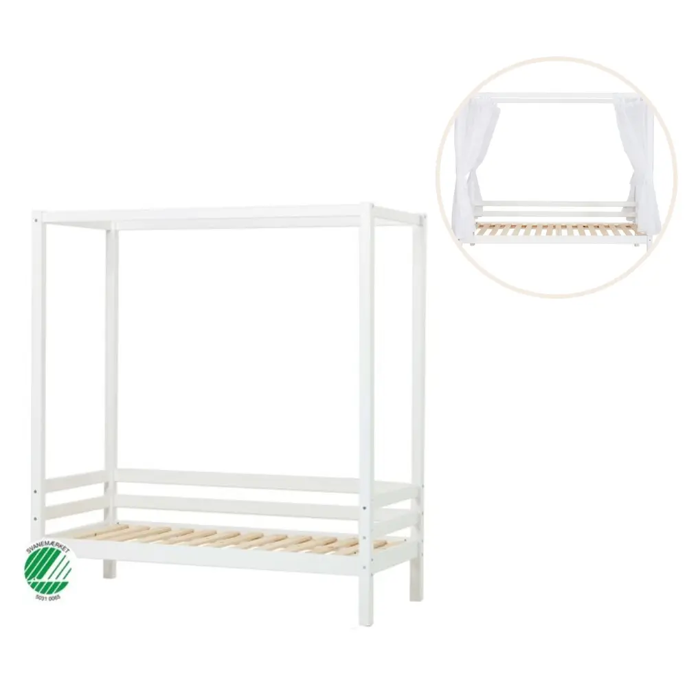 Eco Dream Himmelseng Hvid  Med Himmel