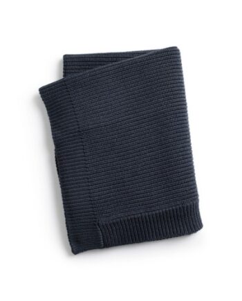 Elodie  Strikket Tæppe  Juniper Blue