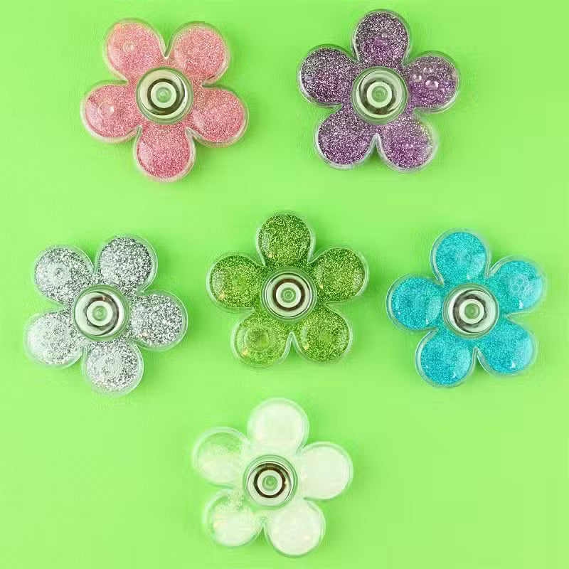 Fidget Spinner Med Glitter Assorteret Stk