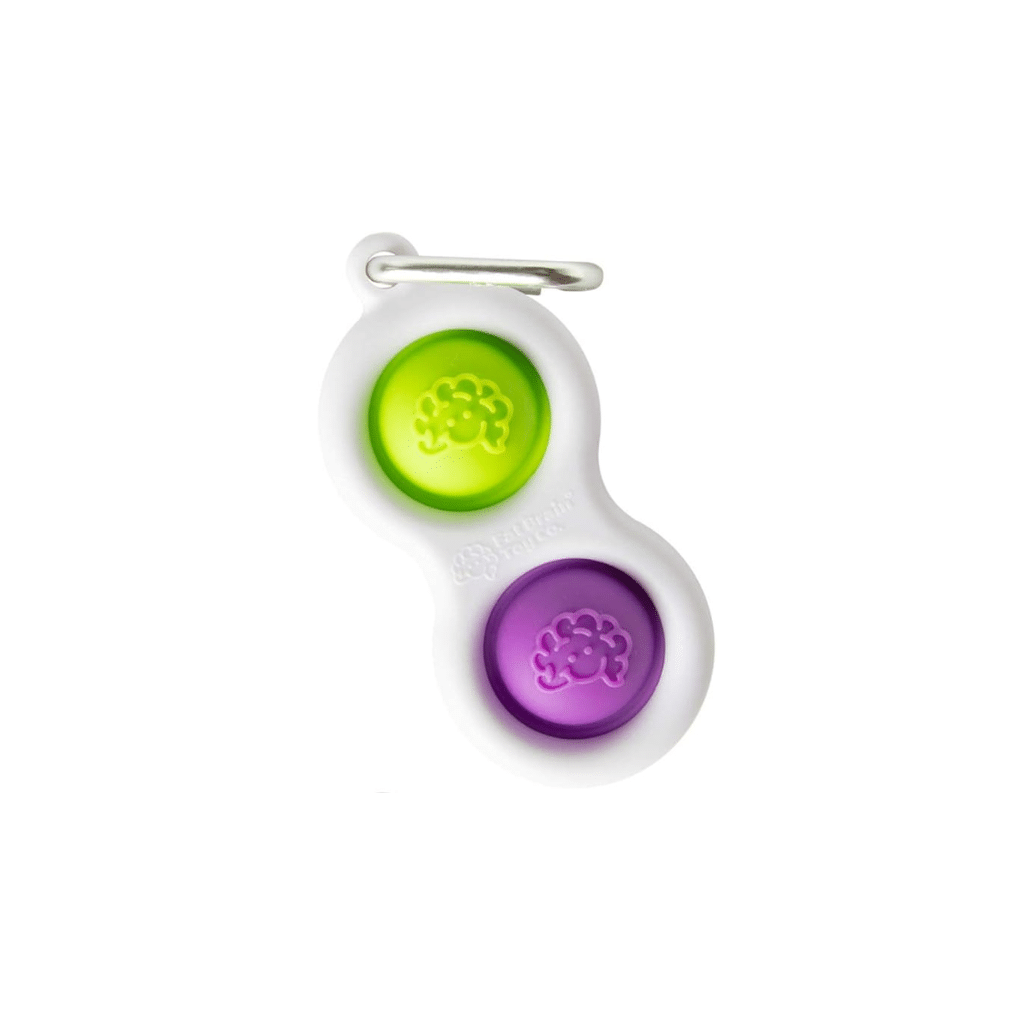 Fidgetnøglering  Simpl Dimpl Fat Brain Toys Lilla   Grøn