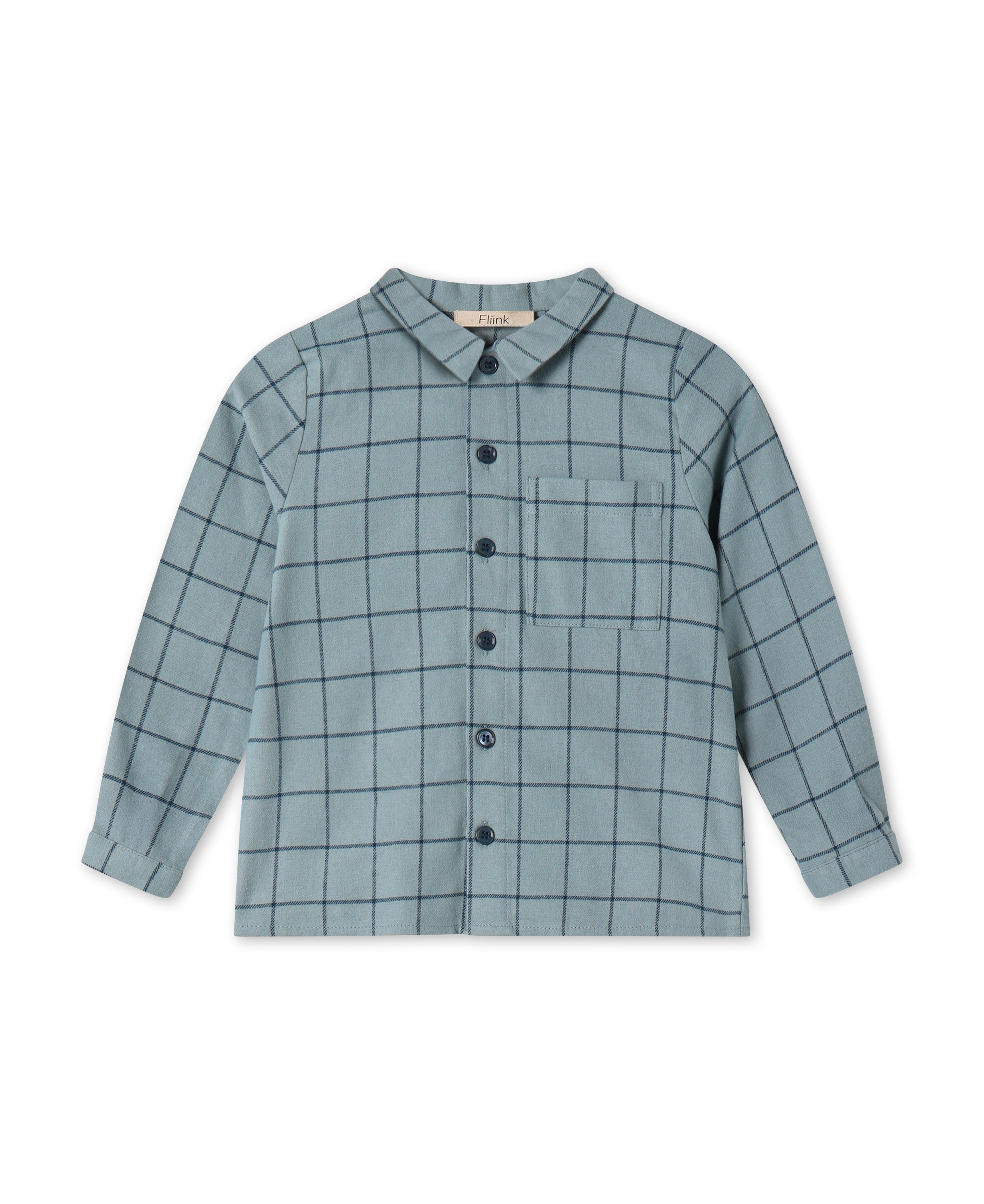 Fliink Cody Check Shirt Slate 86 Cm